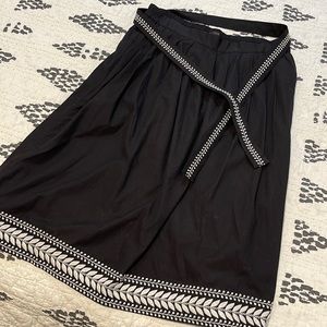 J. Crew embroidered skirt